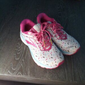 Brooks Pink and White